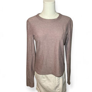 FLX Mauve Long Sleeve Performance Top Size L Athleisure Travel Leisure